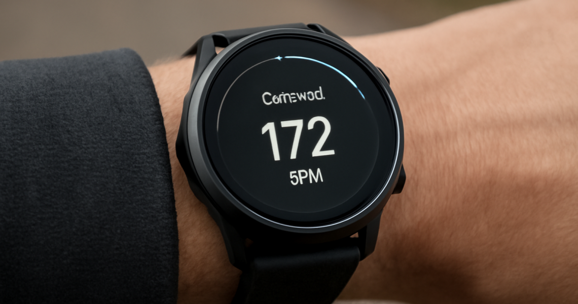 montre affichant cadence pendant sortie