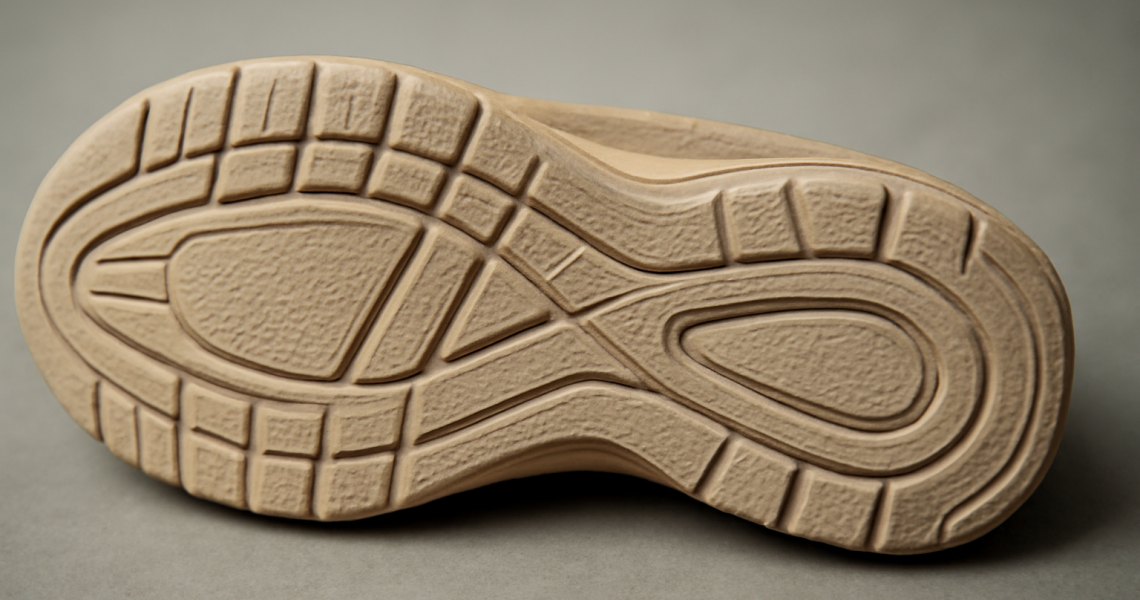 sole d'une basket montrant structure