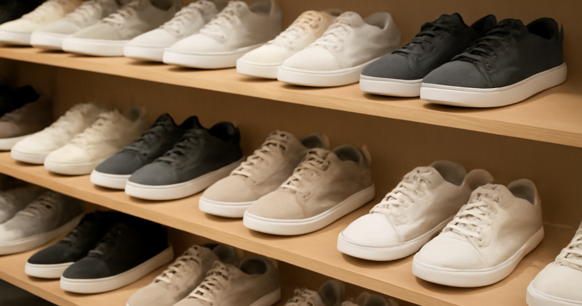 rayon de boutique affichant plusieurs baskets