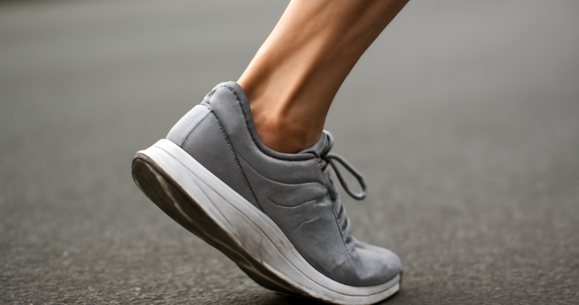 talon mis en tension lors d'une course