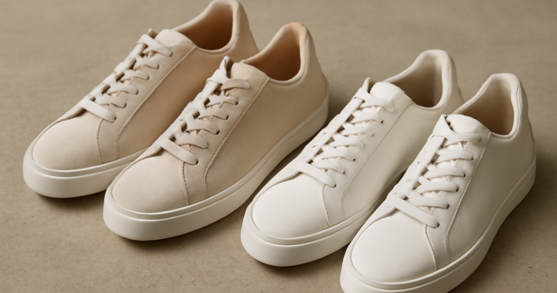 deux paires de baskets côte à côte