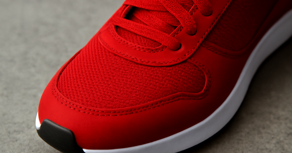 gros plan plante du pied rouge