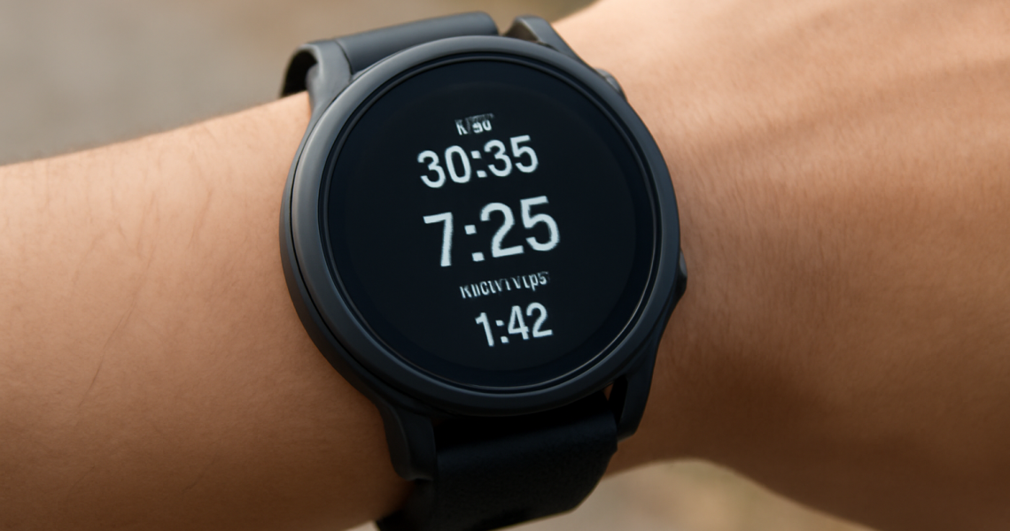 montre affichant zones d'allure lors d'un run